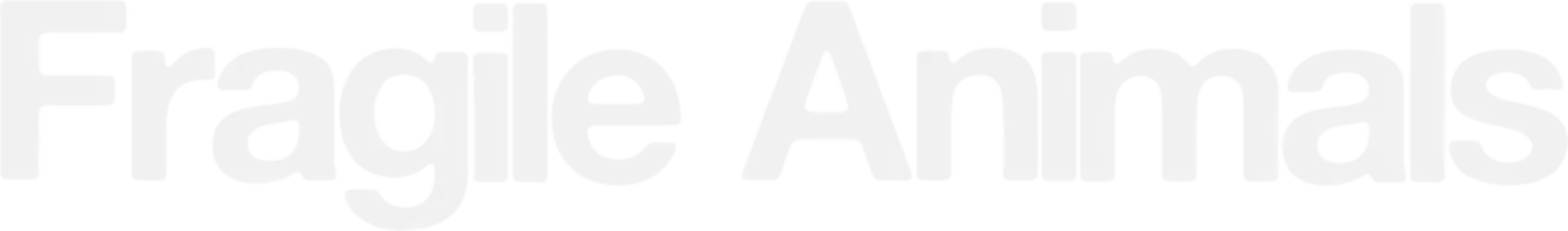 Fragile Animals - Logo