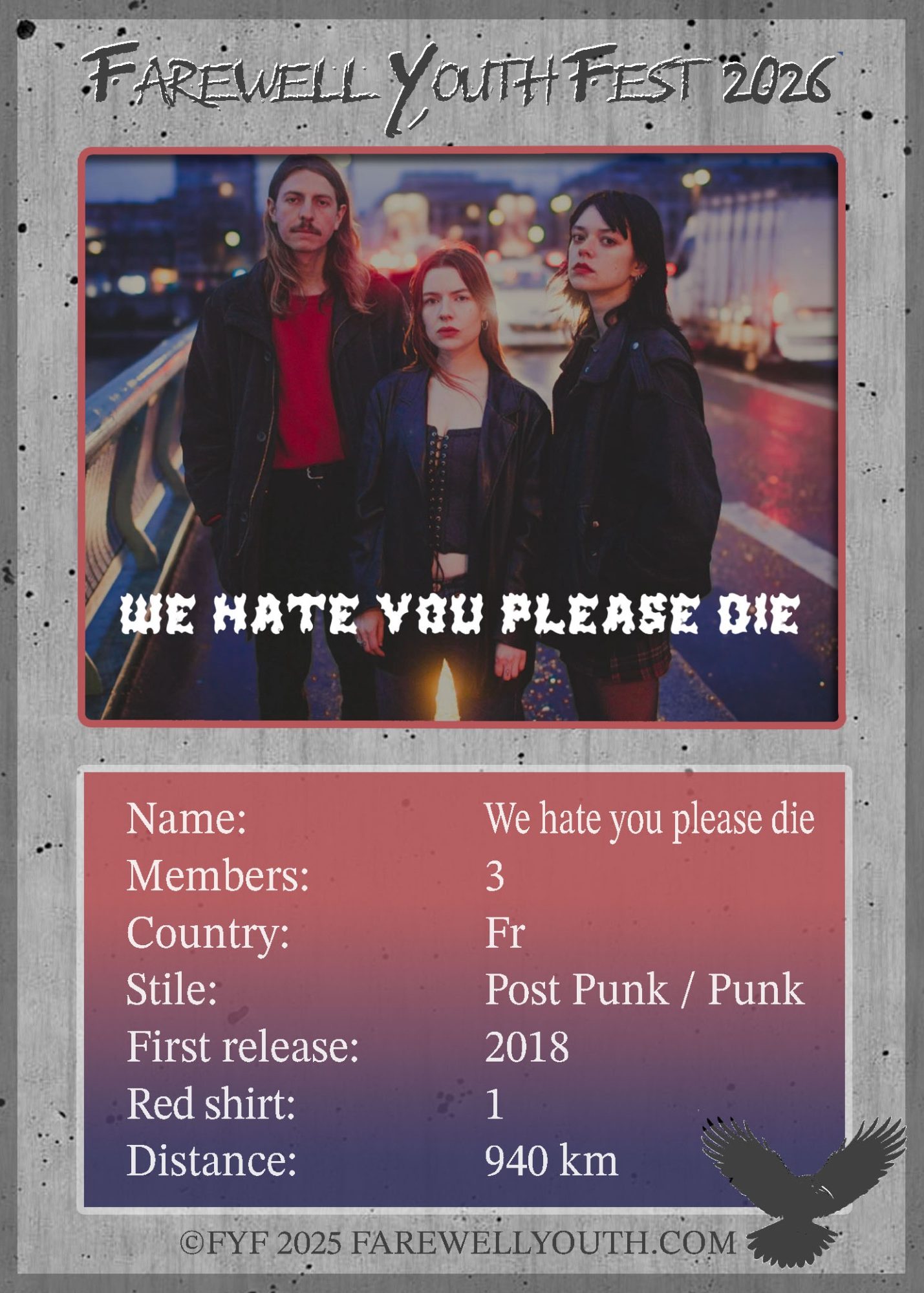 We Hate You Please Die - Info
